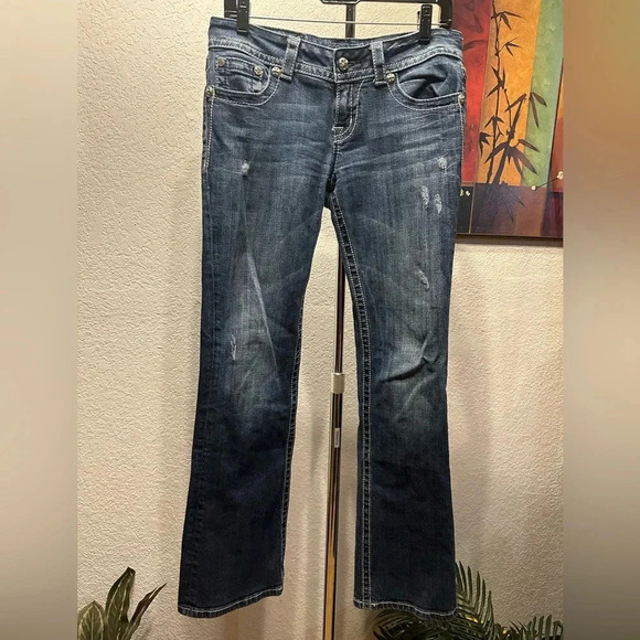 Miss Me distressed bootcut jeans size 29 - Picture 2 of 13